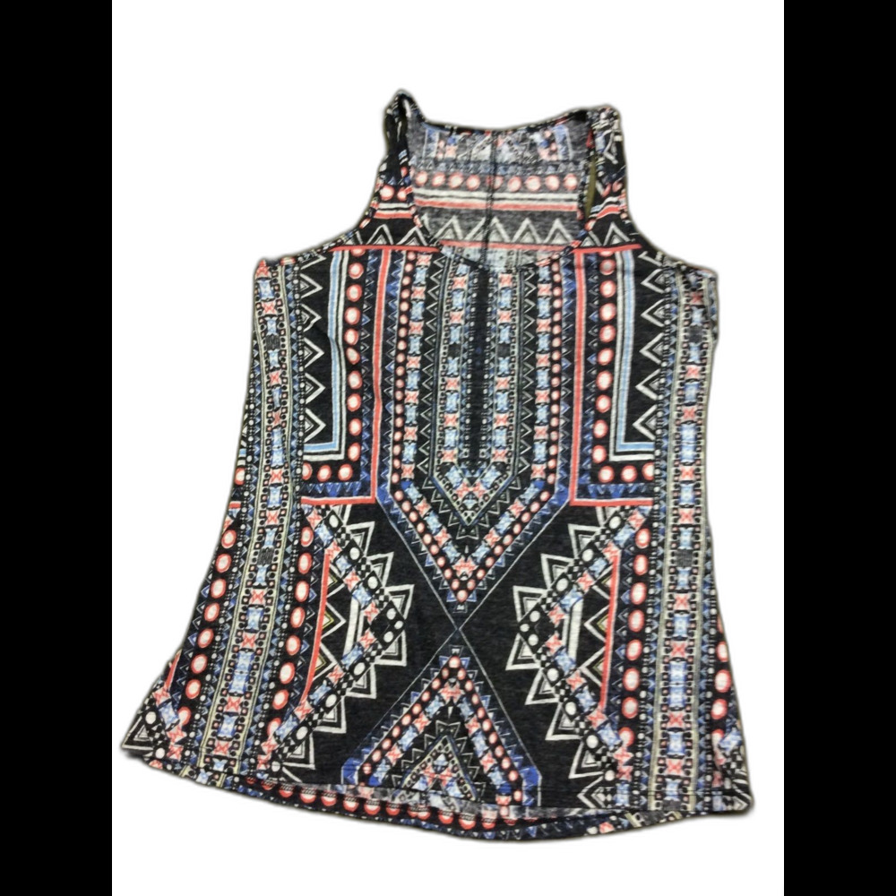 Mossimo Geometric Racerback Tank Top XS